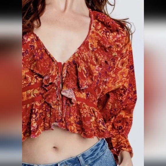 Free People Rudi Ruffle Top - Picture 5 of 12